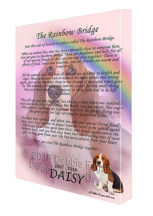 Rainbow Bridge Basset Hound Dog Canvas Print Wall Art Décor CVS74348