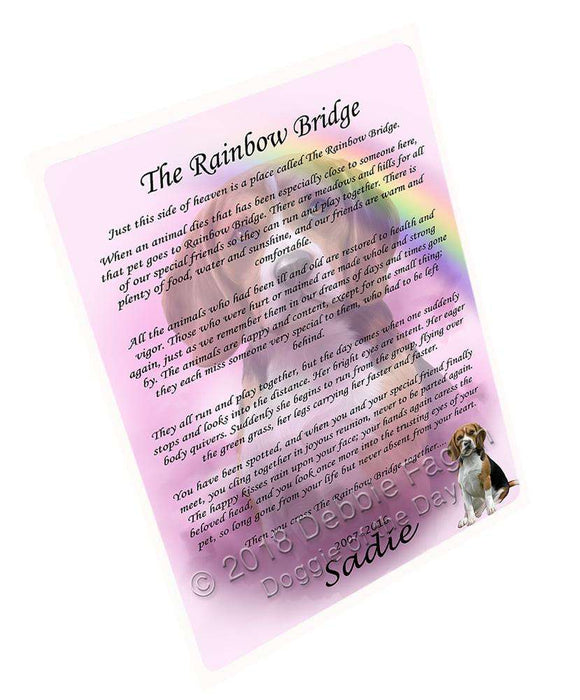 Rainbow Bridge Beagle Dog Blanket BLNKT90966