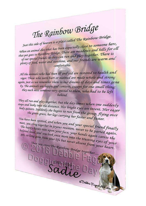 Rainbow Bridge Beagle Dog Canvas Print Wall Art Décor CVS91475