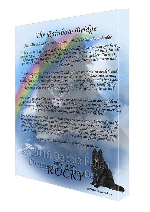 Rainbow Bridge Belgian Shepherd Dog Canvas Print Wall Art Décor CVS74366