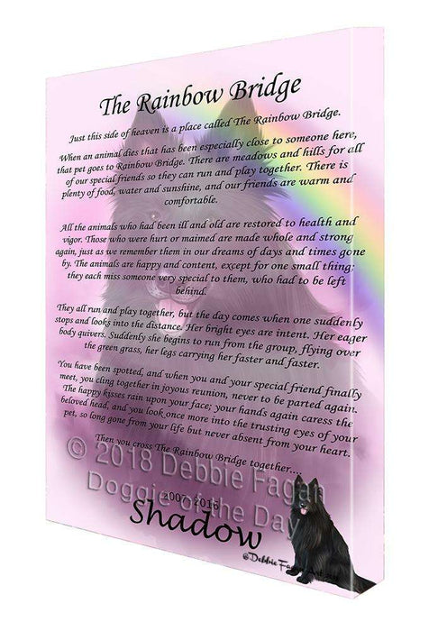 Rainbow Bridge Belgian Shepherd Dog Canvas Print Wall Art Décor CVS91484