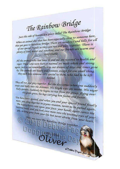 Rainbow Bridge Bernedoodle Dog Canvas Print Wall Art Décor CVS91502