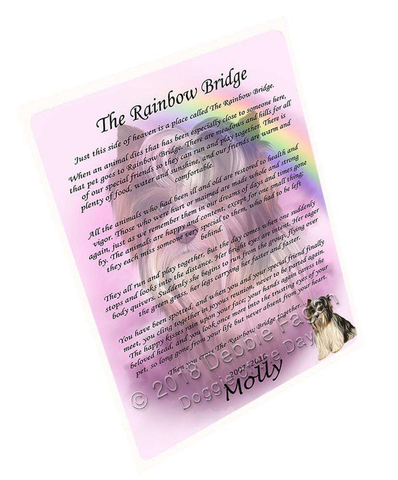 Rainbow Bridge Biewer Terrier Dog Blanket BLNKT91047