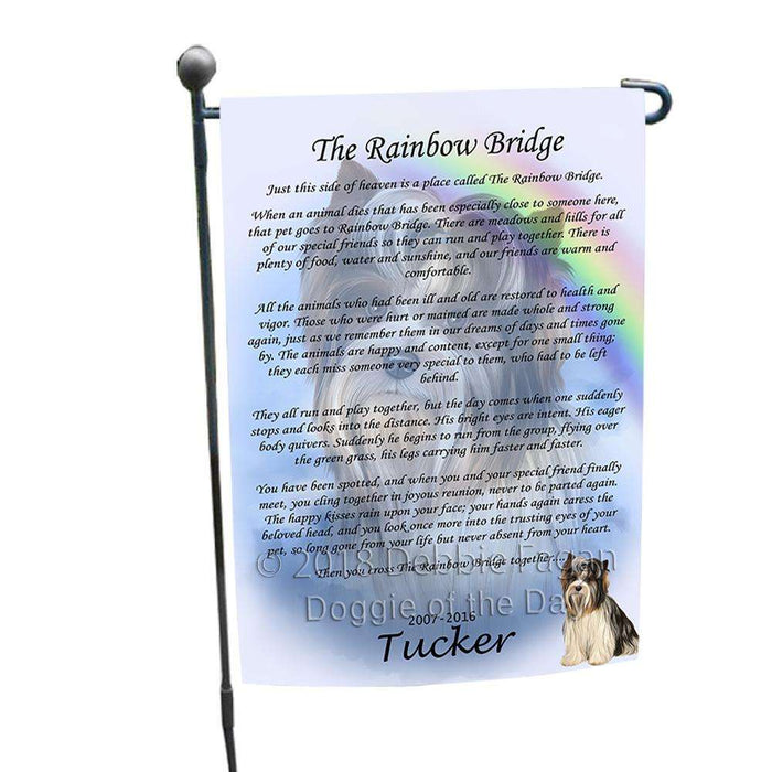 Rainbow Bridge Biewer Terrier Dog Garden Flag GFLG52695