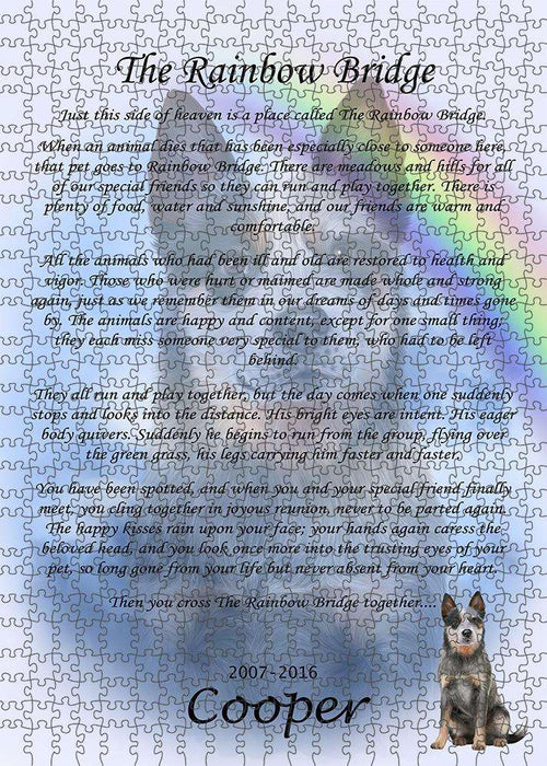 Rainbow Bridge Blue Heeler Dog Puzzle with Photo Tin PUZL62187