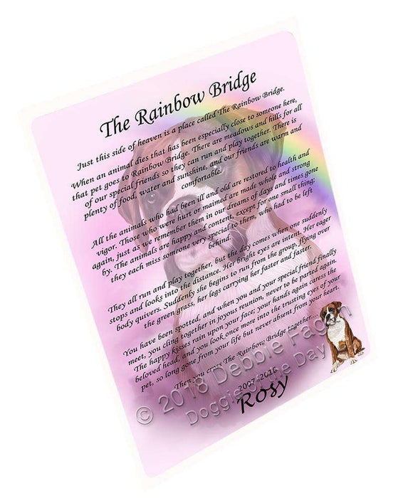 Rainbow Bridge Boxer Dog Blanket BLNKT91110