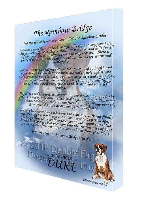 Rainbow Bridge Boxer Dog Canvas Print Wall Art Décor CVS74393