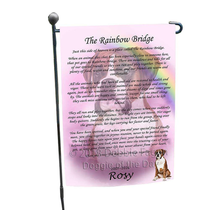 Rainbow Bridge Boxer Dog Garden Flag GFLG52703