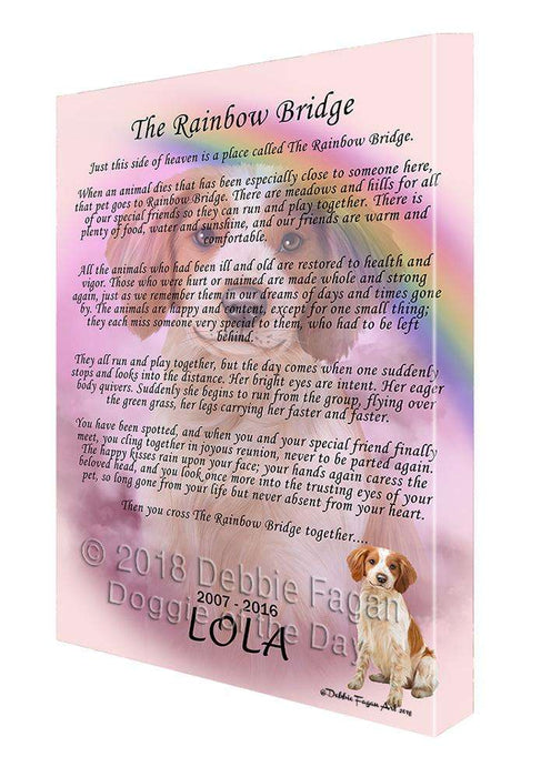 Rainbow Bridge Brittany Spaniel Dog Canvas Print Wall Art Décor CVS74402