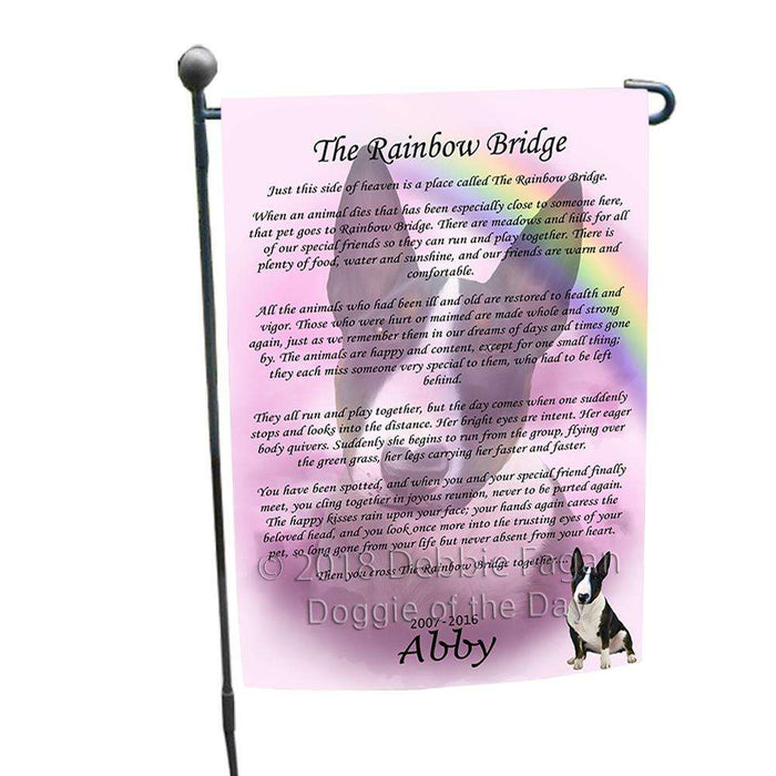 Rainbow Bridge Bull Terrier Dog Garden Flag GFLG52705