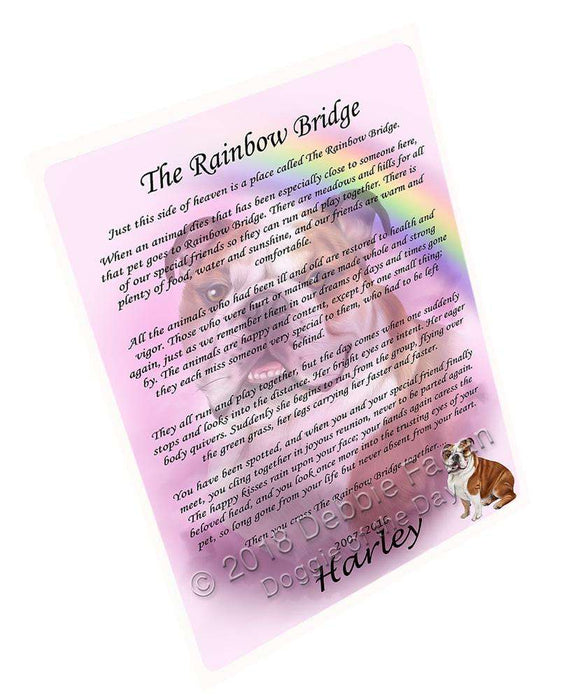 Rainbow Bridge Bulldog Blanket BLNKT91137