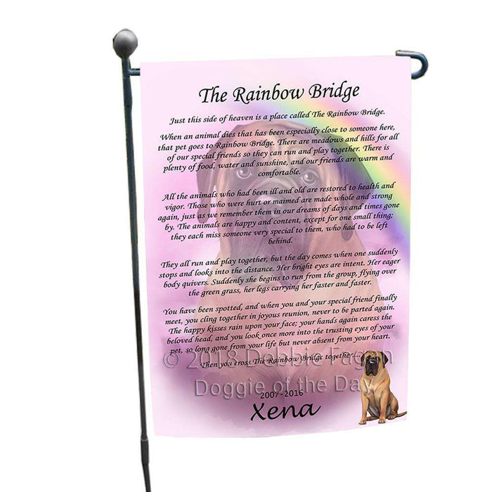 Rainbow Bridge Bullmastiff Dog Garden Flag GFLG52708