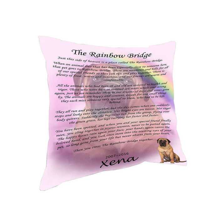 Rainbow Bridge Bullmastiff Dog Pillow PIL67208
