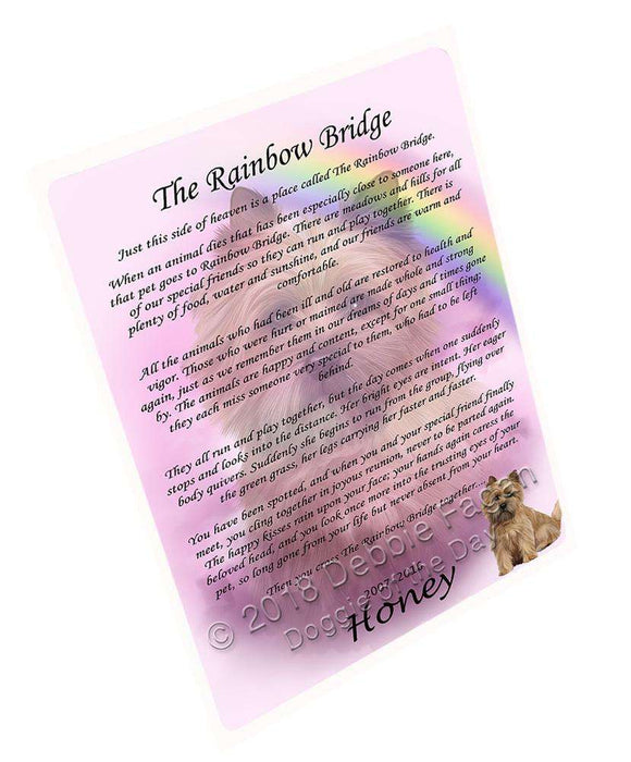 Rainbow Bridge Cairn Terrier Dog Blanket BLNKT91164