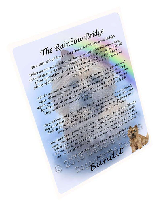 Rainbow Bridge Cairn Terrier Dog Blanket BLNKT91173
