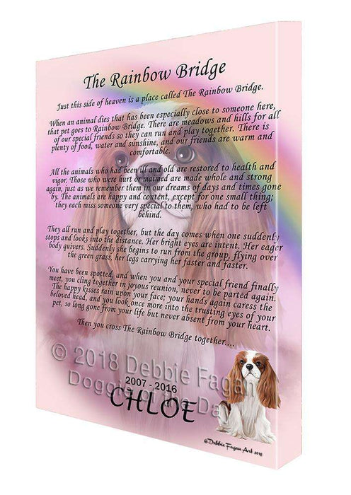 Rainbow Bridge Cavalier King Charles Spaniel Dog Canvas Print Wall Art Décor CVS74429