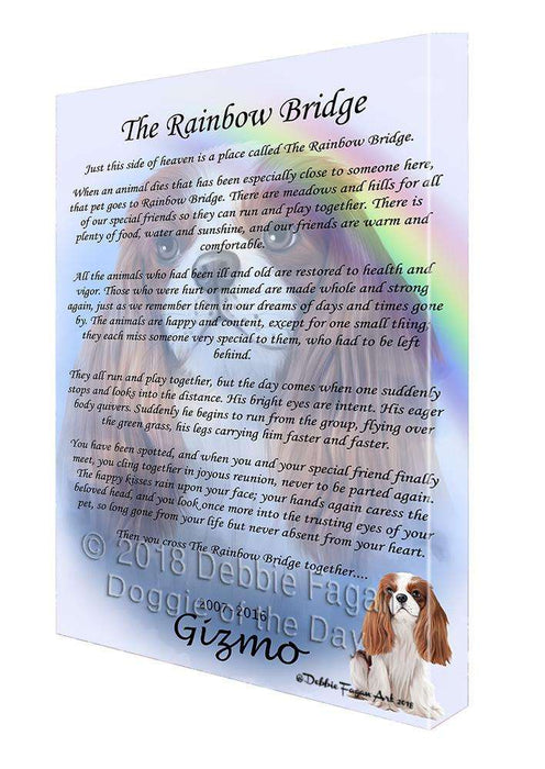 Rainbow Bridge Cavalier King Charles Spaniel Dog Canvas Print Wall Art Décor CVS91691