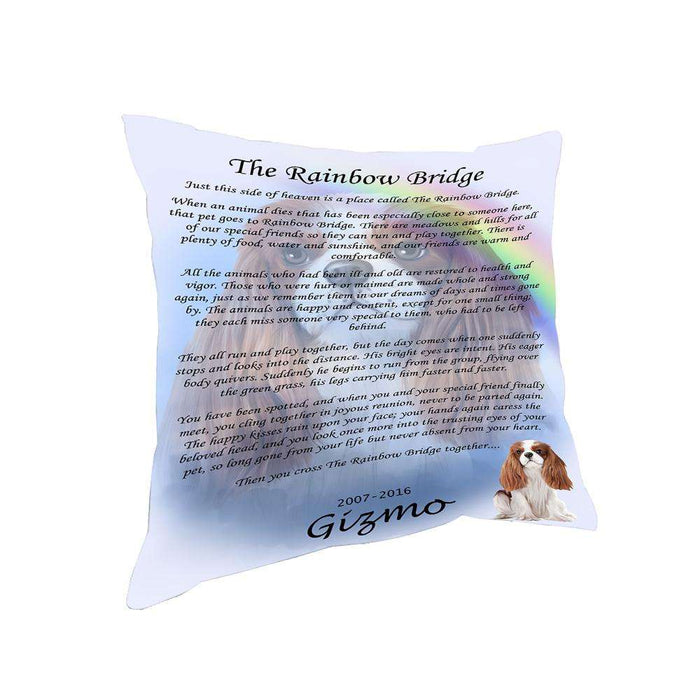 Rainbow Bridge Cavalier King Charles Spaniel Dog Pillow PIL67220