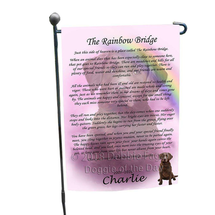 Rainbow Bridge Chesapeake Bay Retriever Dog Garden Flag GFLG52712