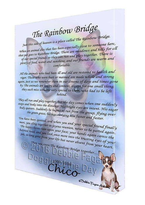 Rainbow Bridge Chihuahua Dog Canvas Print Wall Art Décor CVS91718