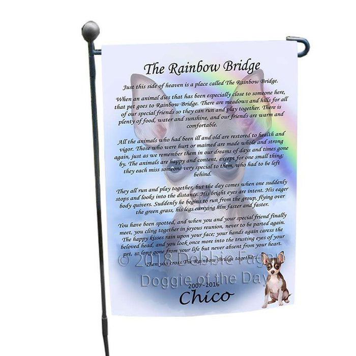 Rainbow Bridge Chihuahua Dog Garden Flag GFLG52714
