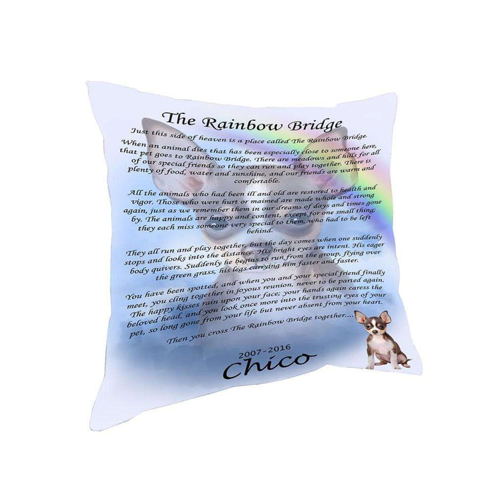 Rainbow Bridge Chihuahua Dog Pillow PIL67232