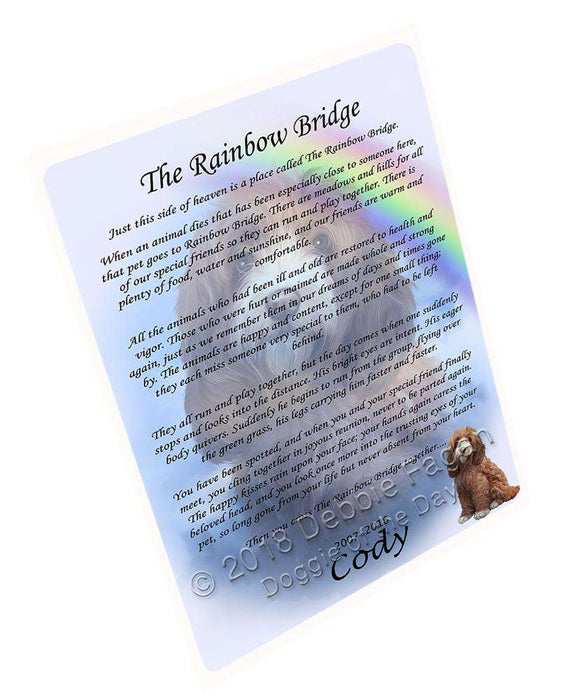 Rainbow Bridge Cockapoo Dog Cutting Board C62409