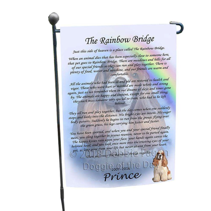 Rainbow Bridge Cocker Spaniel Dog Garden Flag GFLG52718