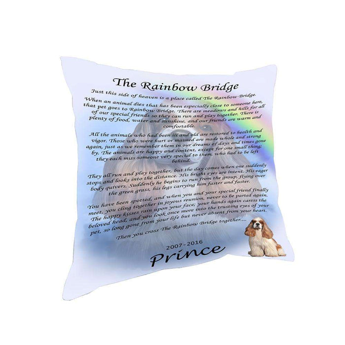 Rainbow Bridge Cocker Spaniel Dog Pillow PIL67248