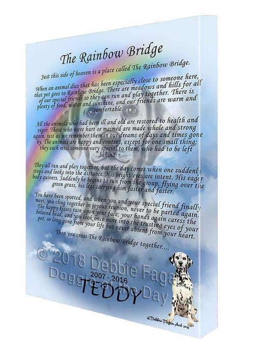 Rainbow Bridge Dalmatian Dog Canvas Print Wall Art Décor CVS74456