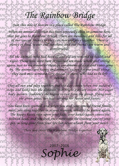 Rainbow Bridge Dalmatian Dog Puzzle with Photo Tin PUZL62265