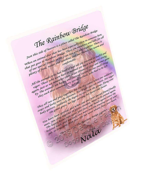 Rainbow Bridge Golden Retriever Dog Blanket BLNKT91344