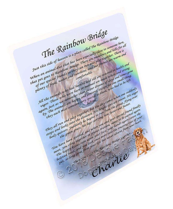 Rainbow Bridge Golden Retriever Dog Blanket BLNKT91353