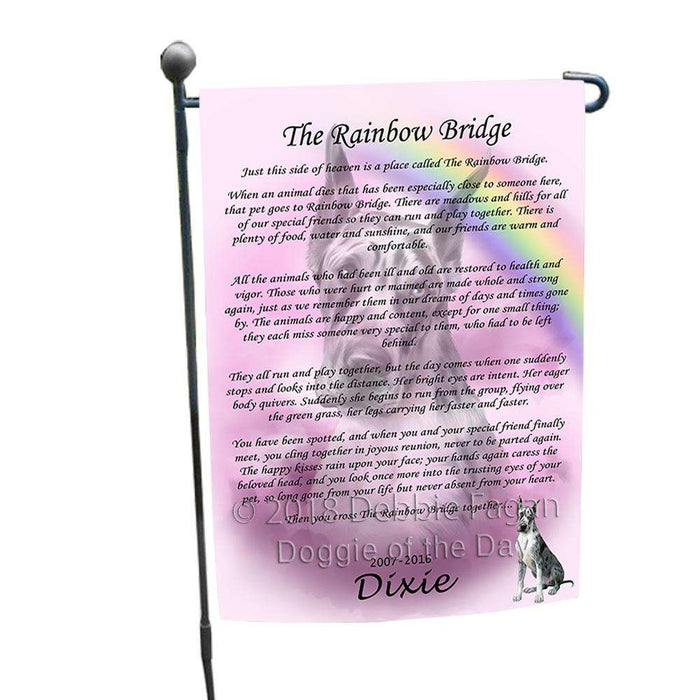 Rainbow Bridge Great Dane Dog Garden Flag GFLG52733
