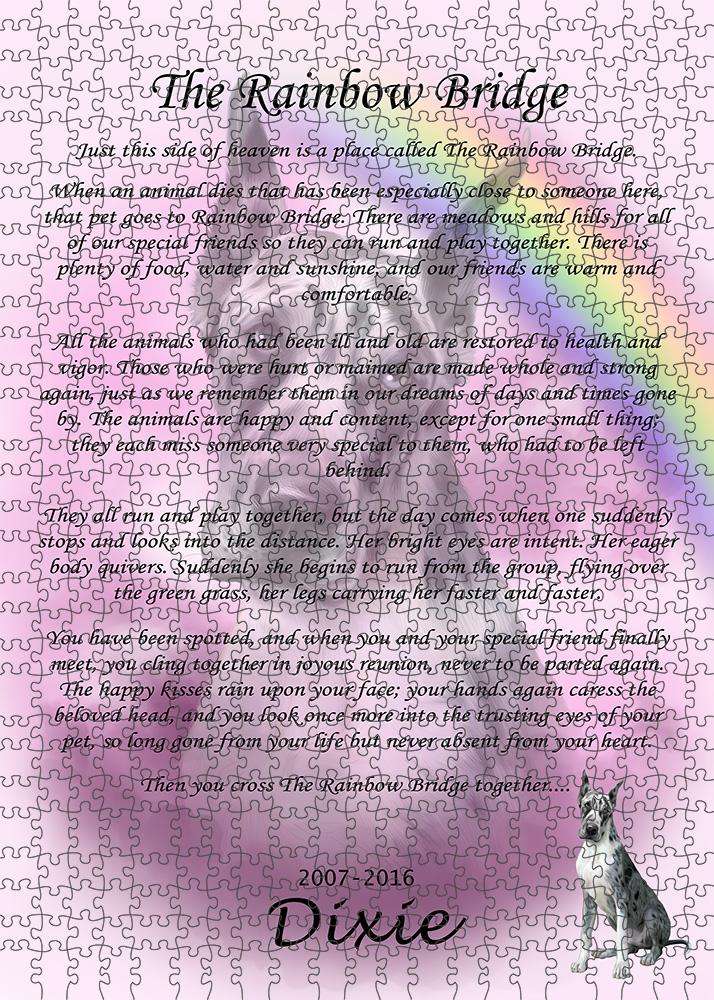 rainbow bridge poem great dane