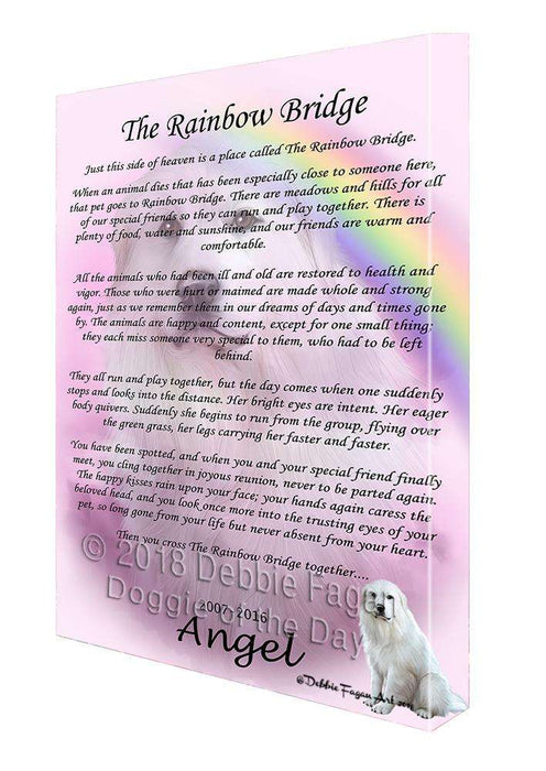 Rainbow Bridge Great Pyrenee Dog Canvas Print Wall Art Décor CVS91898