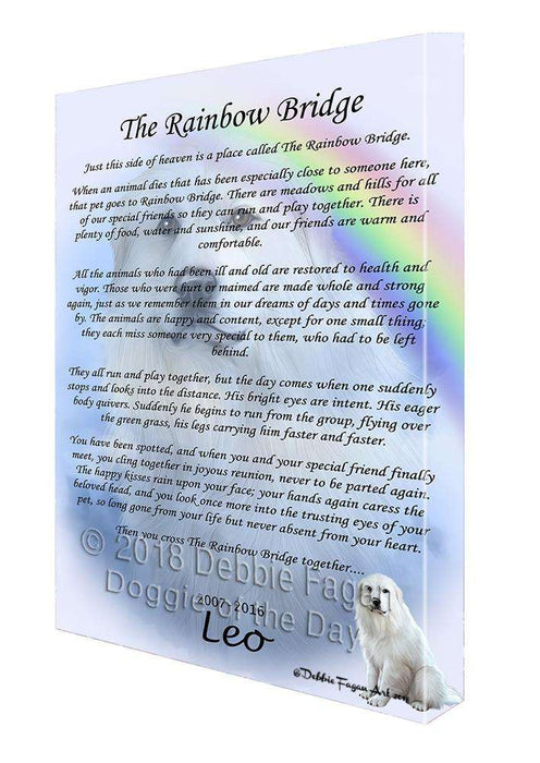 Rainbow Bridge Great Pyrenee Dog Canvas Print Wall Art Décor CVS91907