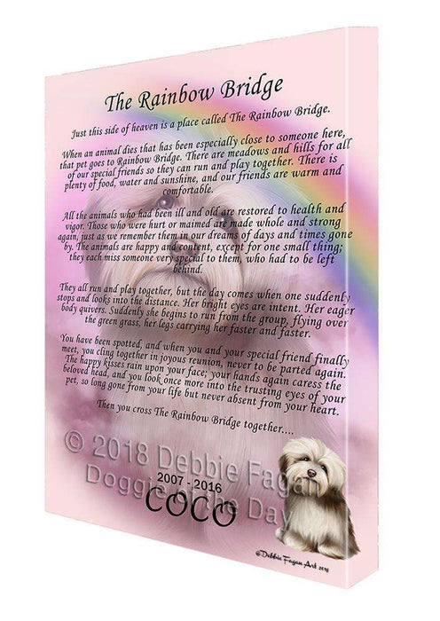 Rainbow Bridge Havanese Dog Canvas Print Wall Art Décor CVS74483