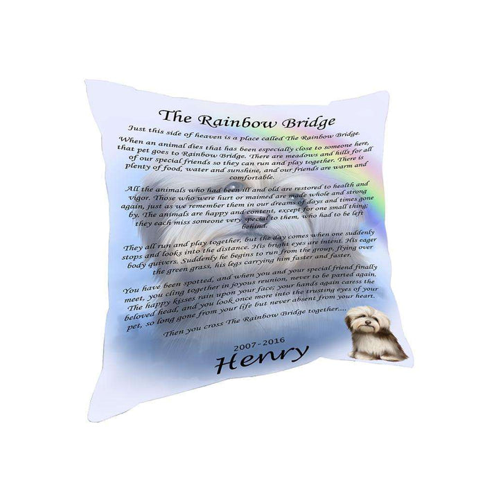Rainbow Bridge Havanese Dog Pillow PIL67328