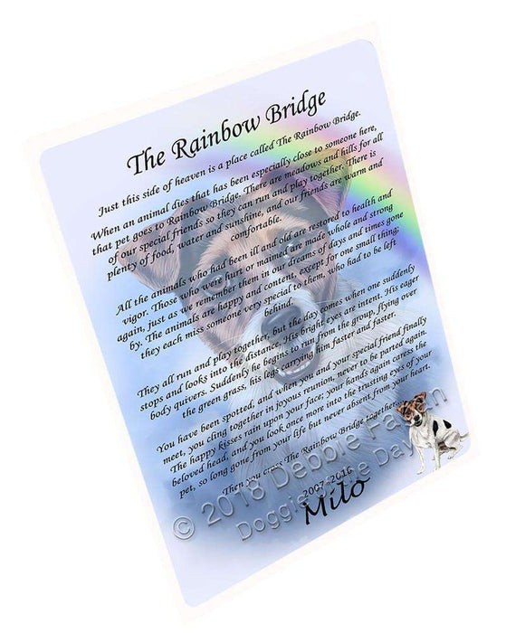 Rainbow Bridge Jack Russell Terrier Dog Blanket BLNKT91452