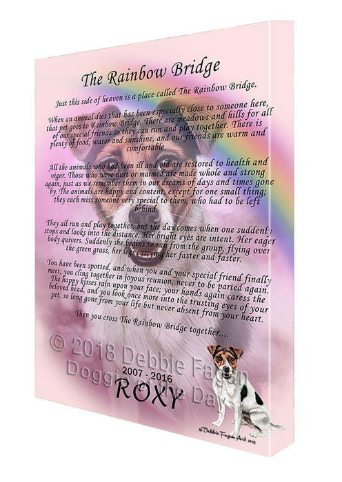 Rainbow Bridge Jack Russell Terrier Dog Canvas Print Wall Art Décor CVS74492