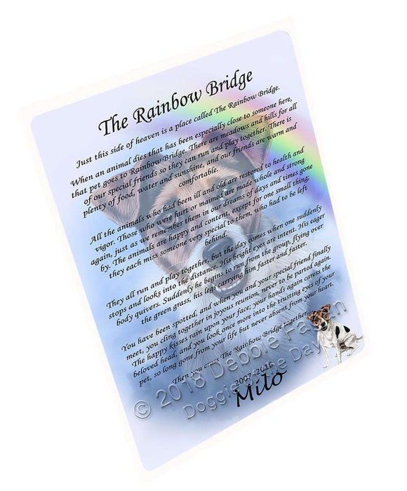 Rainbow Bridge Jack Russell Terrier Dog Cutting Board C62481