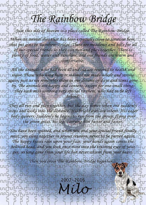 Rainbow Bridge Jack Russell Terrier Dog Puzzle with Photo Tin PUZL62319