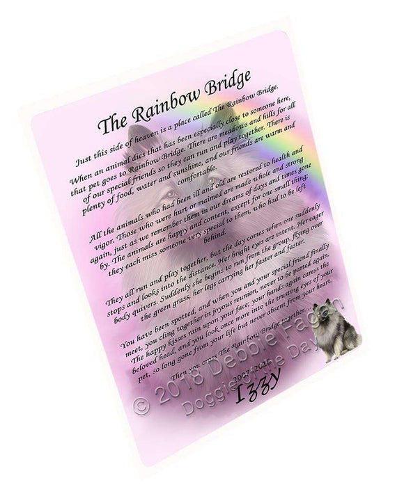 Rainbow Bridge Keeshond Dog Blanket BLNKT91470