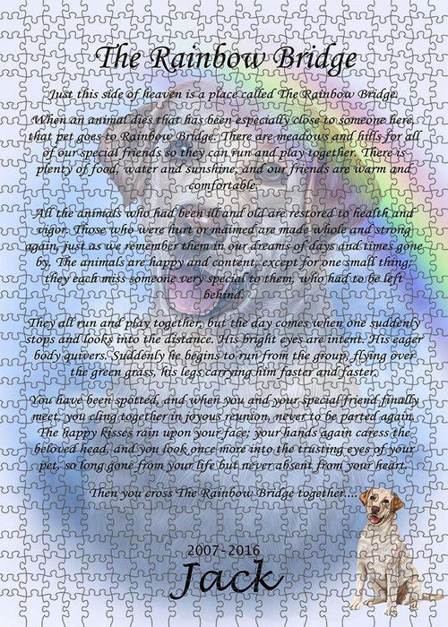 Rainbow Bridge Labrador Retriever Dog Puzzle with Photo Tin PUZL62328