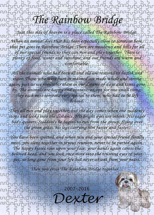 Rainbow Bridge Lhasa Apso Dog Puzzle with Photo Tin PUZL62334