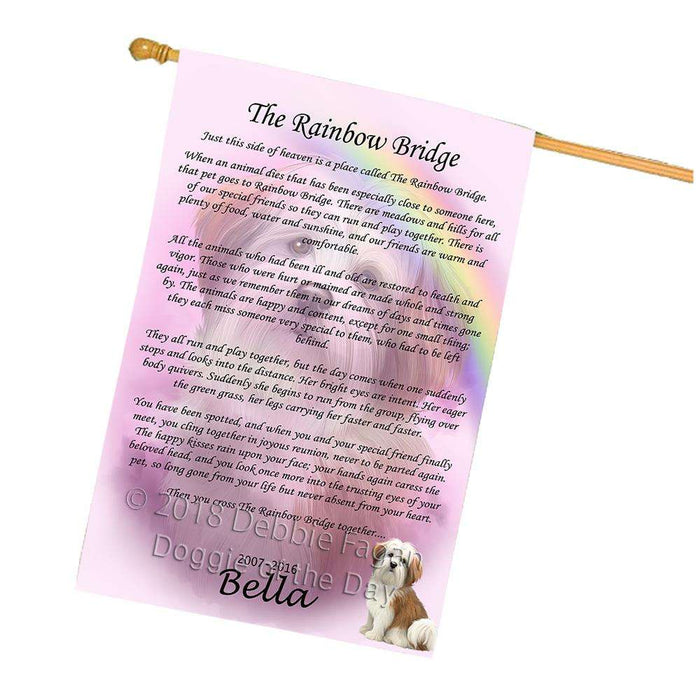 Rainbow Bridge Malti Tzu Dog House Flag FLG52884