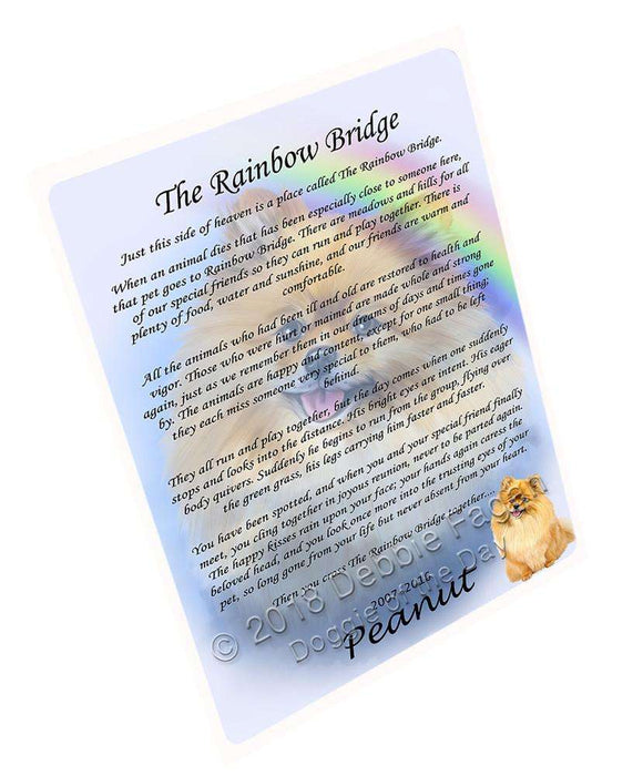 Rainbow Bridge Pomeranian Dog Blanket BLNKT91560