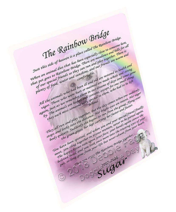 Rainbow Bridge Poodle Dog Blanket BLNKT91569