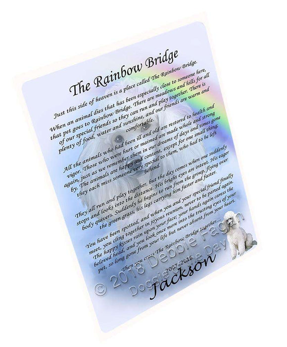 Rainbow Bridge Poodle Dog Blanket BLNKT91578